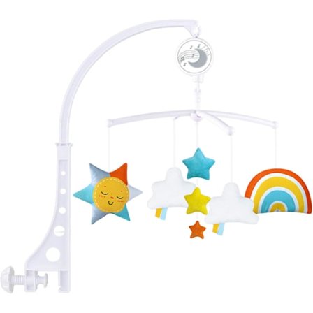 Baby uro musikk vugge, 360° roterende stående sprinkelseng leke hjelper St