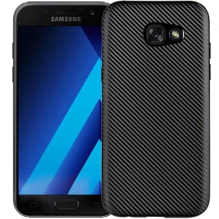 Samsung J4 Plus 2018 stødsikkert cover FullCarbon V2 Black