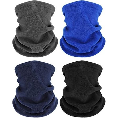 4 stk. Vinterhalsvarmere Hals Gaiter Skjerf Vindtett Ansiktsdekke