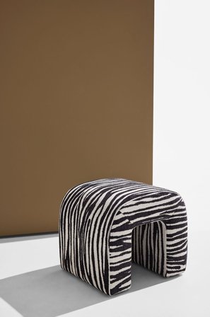 Pastill - Odette puf - Sort - Fodskamler & puffer - Fra Homeroom