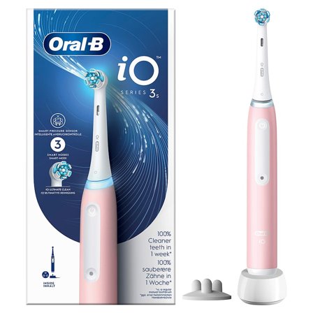 Oral-B iO 3s Eltandbørste Pink, Medicin & Pleje, Tandbørster, El-tandbørster