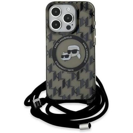 Karl Lagerfeld Karl & Choupette etui med MagSafe til iPhone 15 Pro Max 6,7" - Sort Svart