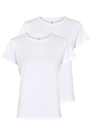 JBS of Denmark 2-pack Bambu, T-shirt, Brun Myskläder & loungewear Dam Vit XS