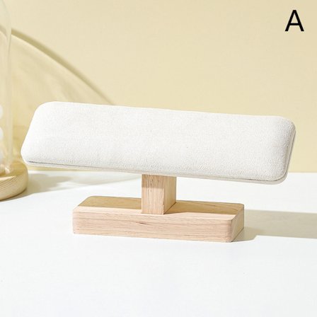 1 stk træ ure display stande base ur halskæde armbånd