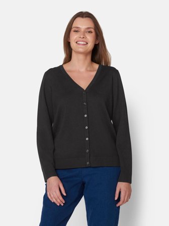 SIGNATURE - Cardigan - Sort