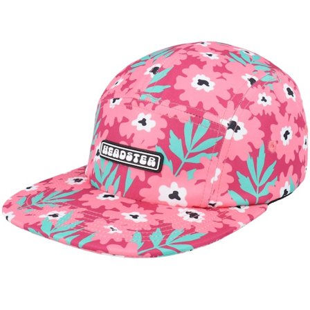 Kinder Headster - Rosa 5panel Cap - Kinder Dizzy Garden Fuchsia 5-Panel @ Hatstore