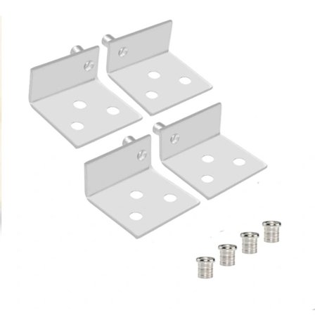 2 Set Pivotgångjärn Kraftig Dolt Skaft
