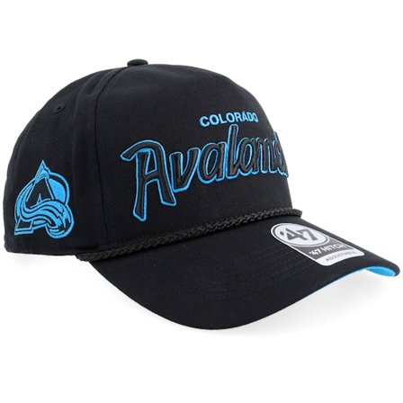 47 Brand - Hatstore Exclusive x Colorado Avalanche Crosstown Script Hitch Black/Blue A-Frame Adjustable Adjustable Blue Cap - @ Hatstore