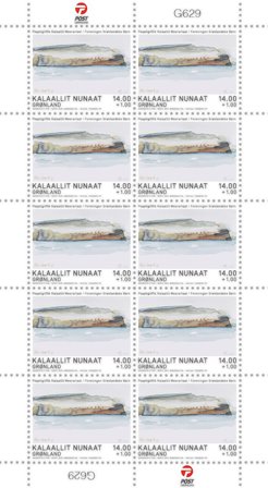 Grønland - Dronningens akvareller - Postfrisk 10-ark