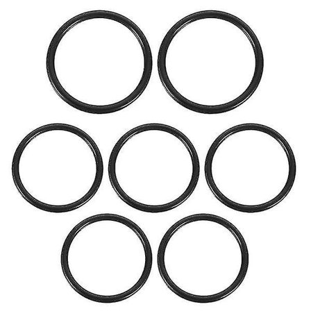 7 stk. Sorte Ringe Krystal Syngeskål Tilbehør Tibetansk Skål Pakning Syngeskåle Stående Ring Syngeskål Gummiring