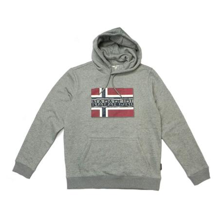 Napapijri Hoodie Grå, Herre, Størrelse: M