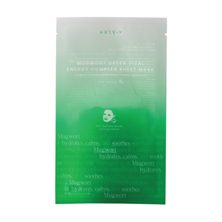 Axis-Y Mugwort Green Vital Energy Complex Mask, 5 stk.
