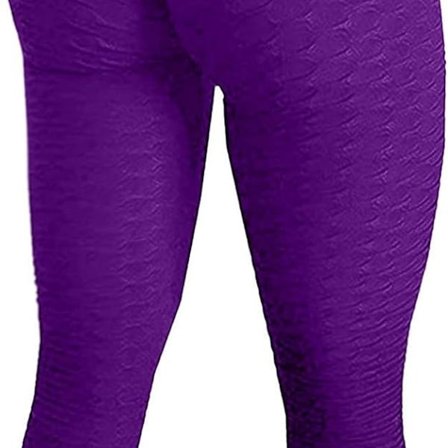 Famous Leggings, Naisten Butt Lifting Joogahousut Korkea 01 Violetti XL