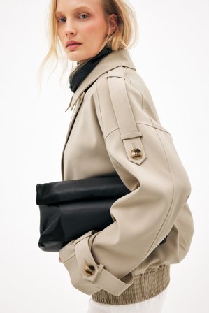 NA-KD Bomber-trenchcoat - Trenchcoats - Beige - EU 44