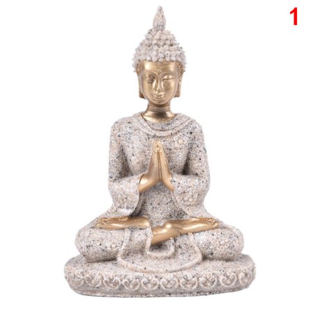 Buddha-statuer Sandstein Thailand Buddha-skulptur Fengshui Fig