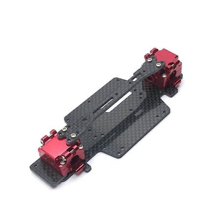 2 STK Oppgradert Metall Front Bakre Girkasse for Wltoys 1/28 284131 284161 K979 K989 K969 Drift RC Biler Kjøretøy