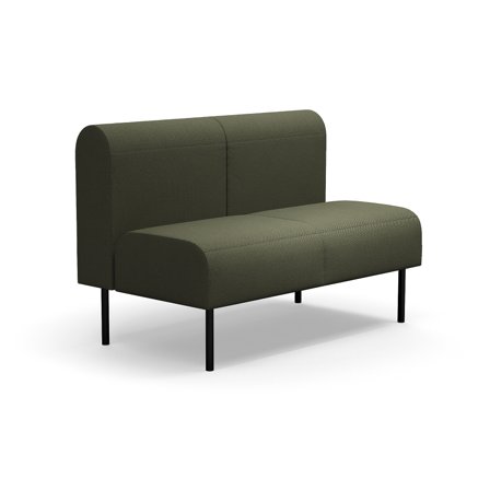 Modulsofa VARIETY, 2-Sitzer, Stoff Blues CSII, olive