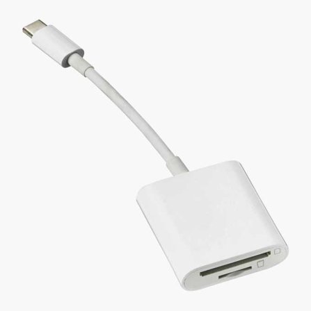 Biltema - USB-C Adapter med Kortleser, Kompatibel med SD og Micro SD Kort, Passer til Datamaskiner, Smarttelefoner og Nettbrett med USB C-Uttak
