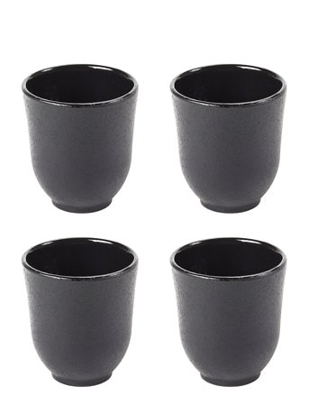 Serax Cup Cast-Iron Inku By Sergio Herman Set/4 - Black - 15 CL
