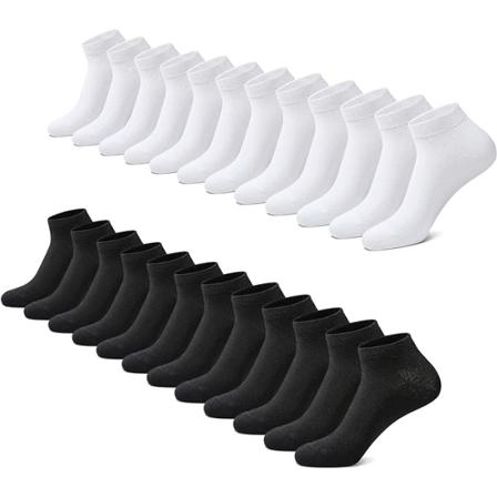 Sneaker-sukat miehille ja naisille, 12 paria orgaanista puuvillaa, lyhyet urheilukeng t, puolisukat, sukat