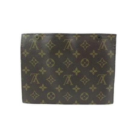 Louis Vuitton Vintage, Pre-owned Canvas louis-vuitton-bags Bruin, Dames, Maat:ONE Size