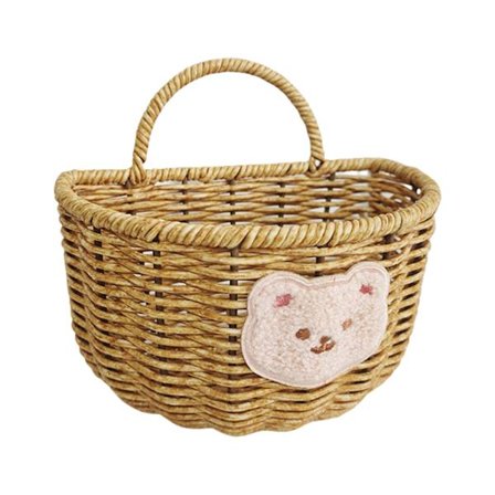 Sminkeorganisatorer i rotting-look Kurvoppbevaringskasse for daglige nødvendigheter