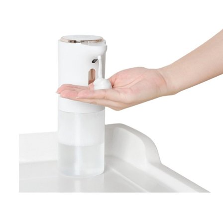 Smart Sensor Skumsæbedispenser - Berøringsfri Automatisk Håndsprit med Temperatur- og Strømdisplay White