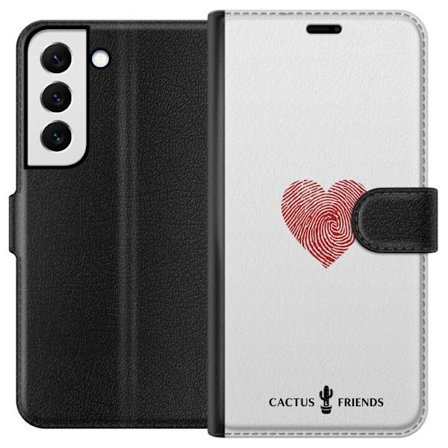 Yhteensopiva Lompakkokotelo Samsung Samsung Galaxy S22+ 5G Cactus and Friends - Fingerprint Love