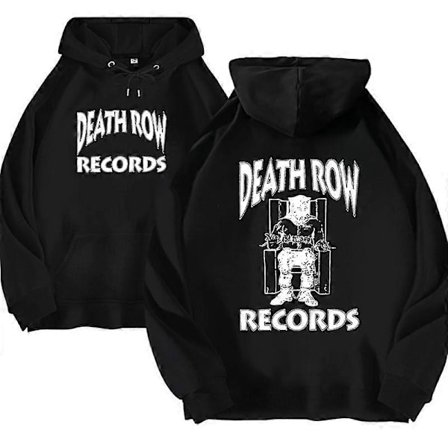 Death Row Records Hoodie Herr Dam Oversized Hoodie Hip Hop Hoodies Sweatshirts Långärmad Huvtröja Tjejjackor LGL