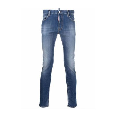 Dsquared2 Medium Proper Wash Super Twinky Jeans , Blauw , Heren , Maat: L