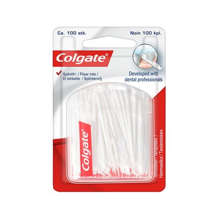 Colgate Tandstikker i Plast 100 stk, Medicin & Pleje, Mund & Tandpleje, Tandstikker