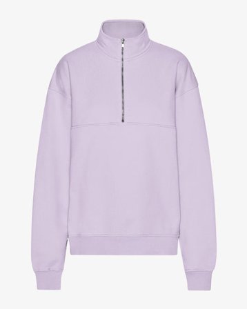 Organic Quarter Zip - Soft Lavender