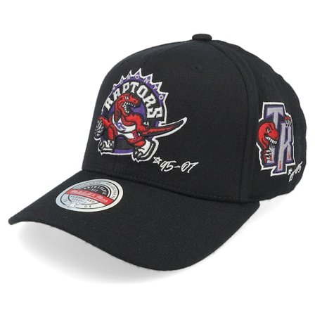 Mitchell & Ness - NBA Musta adjustable Lippis - Toronto Raptors Classic Red Hwc Timeline Black Adjustable @ Hatstore