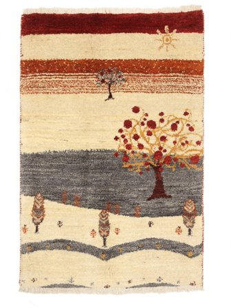 Liten Gabbeh Matta 60X90 Ull