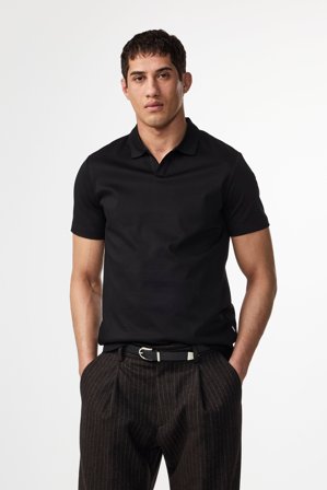 NN.07 Paul 3525 Polo Male Black Organic Cotton