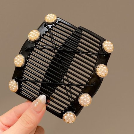 Pearl Stretch hårkam Dobbeltrækket hårkam 5 5