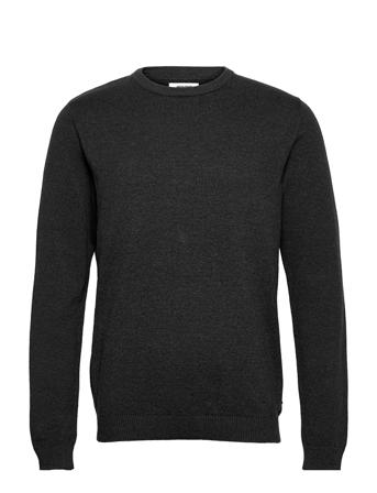 Jjebasic Knit Crew Neck Noos Neulepaita Pyöreä Kaula-aukko Harmaa Jack & J S