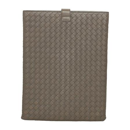 Bottega Veneta Vintage Pre-owned Intrecciato iPad Case Leather brun, Dam Vintage Accessoarer, Dam, Storlek: ONE SIZE