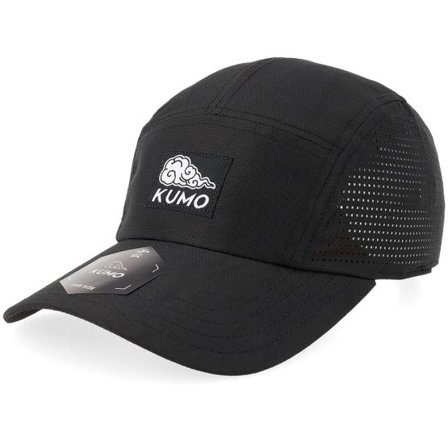 Kumo - Svart 5panel Keps - Breezy Black 5-Panel @ Hatstore