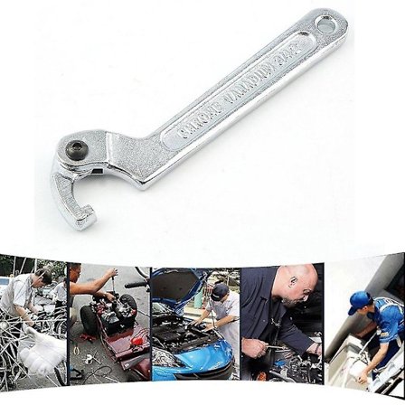 19-51 mm säädettävä koukkukäyttöinen avain C-avain kromivanadiini