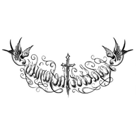 Fake Tatuering för Bröst Fake Tattoo Temporär Gnuggis