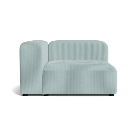 Milo chaiselong, venstrevendt - Lincoln Pastel Blå - 130x130x72 - Sofa, chaiselong
