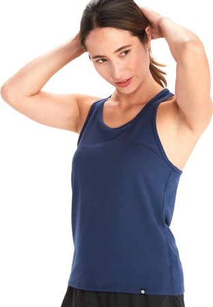 Marmot Women's Leda Racer Tank Women Short sleeved fitness sweater Blue S