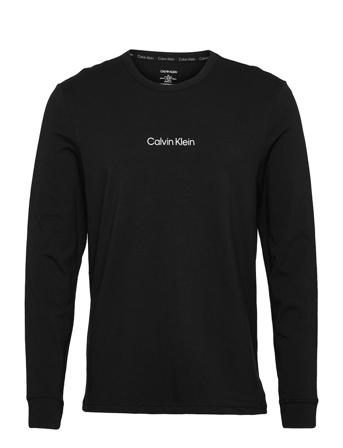 L/S Crew Neck T-shirts Long-sleeved Svart Calvin Klein