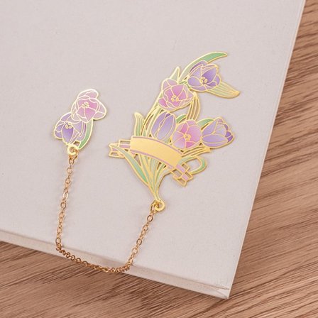 Kukat Messinki Kirjanmerkki Metalli Kirjanmerkki STYLE 3 STYLE 3