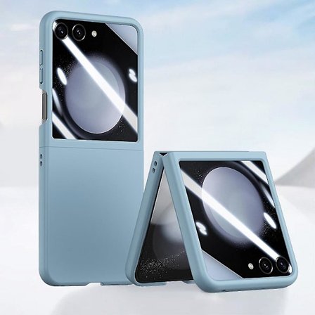 Z Flip 5 Gennemsigtigt Cover, Slankt PC-cover med hudfornemmelse og stødabsorberende egenskaber, kompatibelt med Samsung Galaxy Z Flip 5 med 