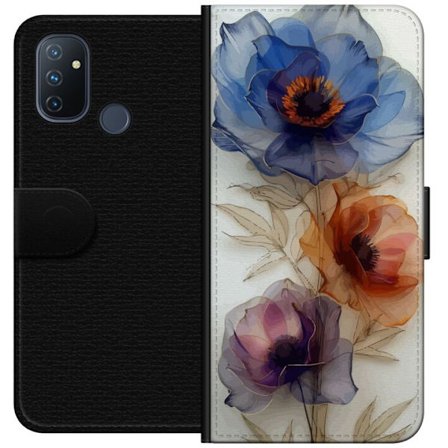 Plånboksfodral till OnePlus Nord N100 med Silkesblommor