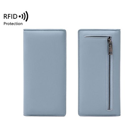 Dame tegnebog RFID Anti-tyveri tegnebog BLÅ