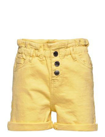 Kogcuba Paperbag Colour Shorts Pnt Shorts Denim Shorts Gul Kids Only
