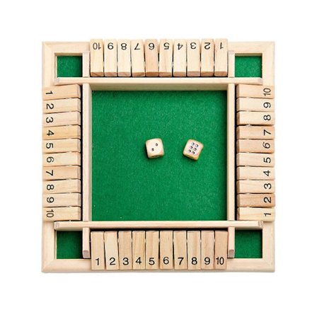 Gavesett for barn Shut The Box Matematisk Tradisjonelt Pub Brett Terning Spill Reise 4 Spillere (FMY)